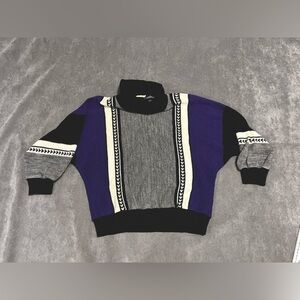 Universal Knit Vintage Colourblock Sweater – Size large